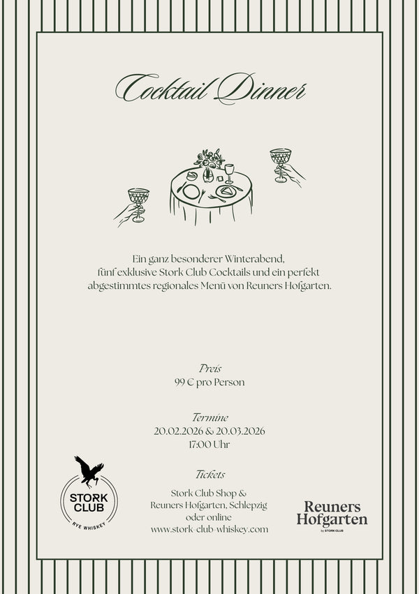 STORK CLUB & REUNERS HOFGARTEN COCKTAIL DINNER 20.02.26 I 17 Uhr